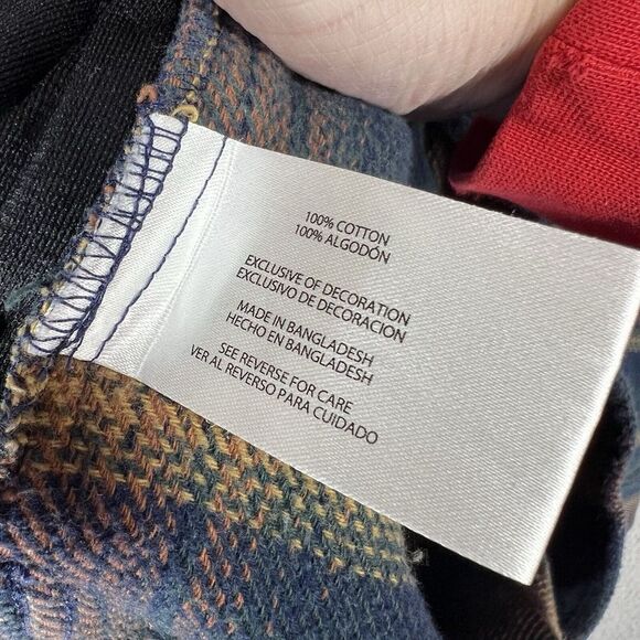 Orvis Shirt Mens Medium Blue Plaid Big Bear Heavyweight Flannel Shacket Outdoors - Picture 7 of 7